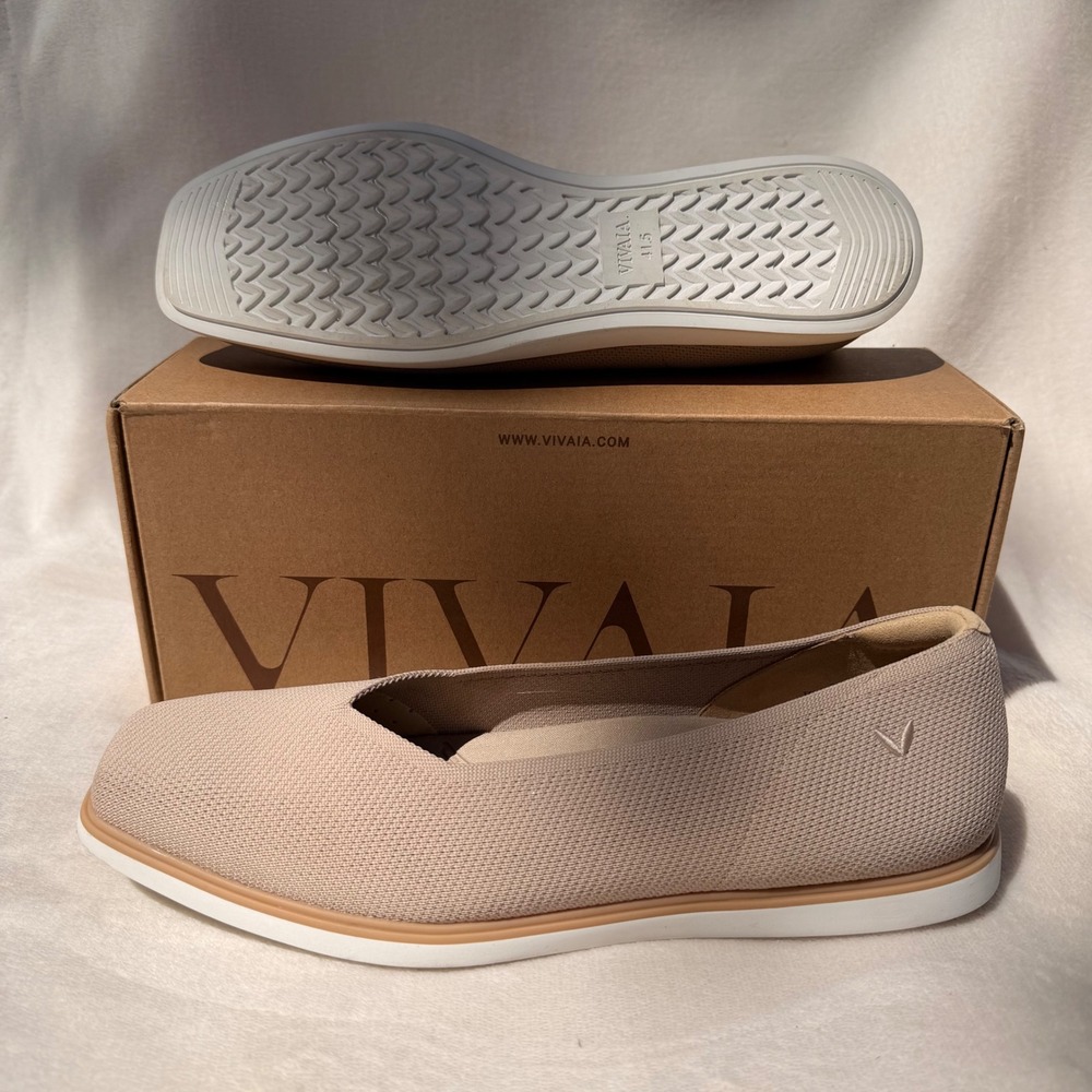 VIVAIA Mabel Almond Water-Repellent Knit Flats - EU 41.5 / US 10 - Picture 5 of 7
